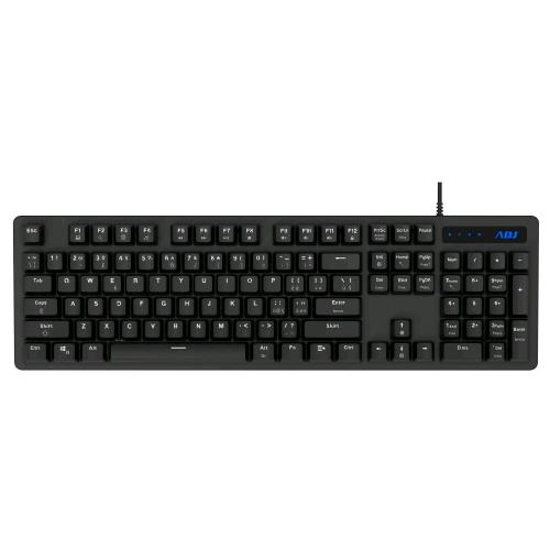 ADJ BRYCK TASTIERA MULTIMEDIA MECCANICA USB 104 TASTI LAYOUT ITALIANO CON LED PLUG & PLAY NERO