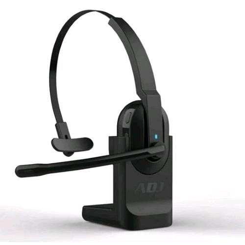 ADJ Reck 780-00069 — cuffia mono Bluetooth con microfono e base di ricarica