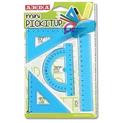 ARDA MINI KIT DISEGNO 45°12 CM + 60°/12 CM + R15 CM + 180° 10 CM