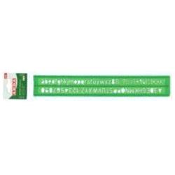 ARDA NORMOGRAFO IN POLIESTERE 30 CM ALTEZZA CARATTERI 10 mm VERDE