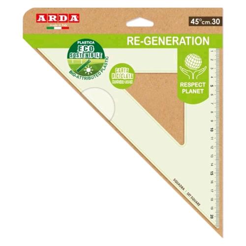 ARDA SQUADRA 45° 30 CM IN PLASTICA ECO SOSTENIBILE