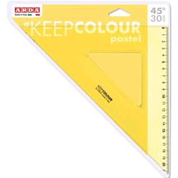 ARDA SQUADRA SMUSSO TIRACHINA E BORDO INTERNOCOLORE PASTELLO 45° 30 CM