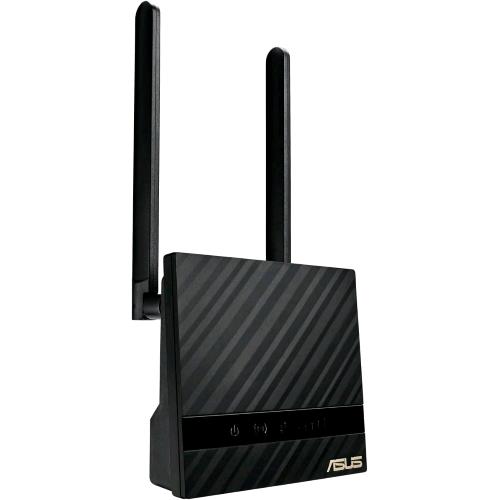 ASUS 4G-N16 — router LTE N300 2,4 GHz, porta LAN, slot Micro SIM, nero