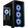 ASUS A23 PLUS TG ARGB BLACK CASE MICRO-ATX, SUPPORTO PER SCHEDE MADRI CON CONNETTORI NASCOSTI, RADIATORI DA 360mm E SCHEDE GRAFICHE DA 380mm 4 VENTOLE ARGB PREINSTALLATE NERO