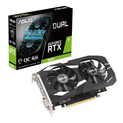 ASUS DUAL-RTX3050-O6G NVIDIA GEFORCE RTX 3050 6 GB GDDR6 DUAL FAN PCI Express 4.0 1 x HDMI 1 x DISPLAYPORT 1 x DVI-D