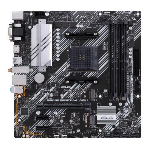 ASUS PRIME B550M-A WI-FI 6 II AMD B550 SOCKET AM4 4DDR4 VGA+DVI+HDMI 2 x PCIE - 4 x SATA -M.2 MICRO ATX