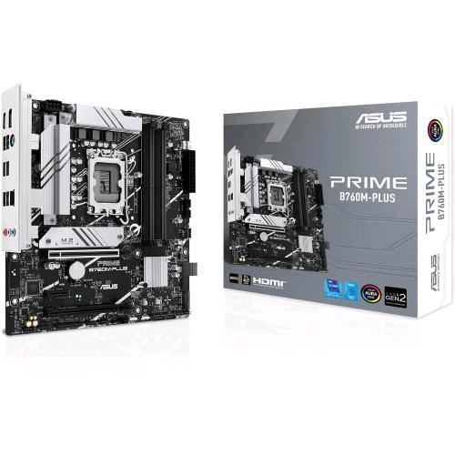 ASUS PRIME B760M-PLUS INTEL B760 LGA 1700 MICRO ATX - 4 xDDR5 2 x M.2 4 x SATA III