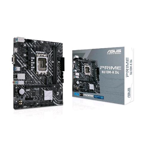 ASUS PRIME H610M-K D4 SCHEDA MADRE FORM MICRO ATX CHIPSET INTEL H610 SOCKET LGA 1700