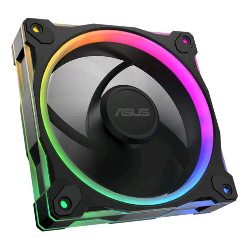 ASUS Prime MR120 ARGB — ventola PWM 120 mm, spessore 28 mm, nera, confezione da 1