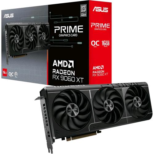 ASUS PRIME RADEON RX 9060 XT OC EDITION 16GB GDDR6 TRIPLE FAN PCI Express 5.0 - HDMI: 1 Quantità DisplayPorts: 2