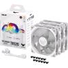 ASUS TUF GAMING TR120 ARGB FAN 3 IN 1 VENTOLA 120mm 2.000rpm 16 LED INDIRIZZABILI SINGOLARMENTE PACK 3 Pz. BIANCO
