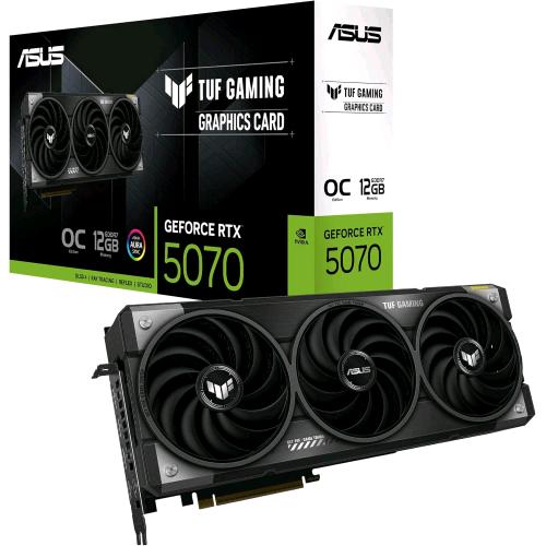 ASUS TUF-RTX5070-O12G-GAMING NVIDIA GeForce RTX 5070 12 GB GDDR7 TRIPLE FAN PCI Express 5.0 - 2 x HDMI 3 x DISPLAYPORT