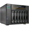 ASUSTOR LOCKERSTOR 6 GEN3 AS6806T NAS 6 BAIE AMD Ryzen Quad-Core 2.3 GHz, 16GB RAM ECC DDR5, 4 M.2 NVMe Slots, 2 5GbE & 2 10GbE Port, USB4 Type-C, Network Attached Storage (Senza dischi)