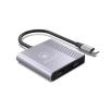 ATLANTIS A04-TC_2HDMI+ ADATTATORE DA USB TYPE-C A DUAL HDMI FULL HD 60HZ -CAVO 18CM GRIGIO