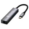 Atlantis A04-TC_LAN+HB — hub USB-C con Gigabit LAN e 3 porte USB 3.0, 15 cm