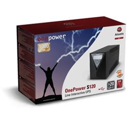 Atlantis A03-S120 — UPS 1000 VA / 500 W, 4 IEC, USB, revisione 22.0