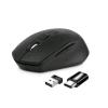 ATLANTIS OFFICE 7030G MOUSE WIRELESS OTTICO 1.600 PDI 6 TASTI BLACK