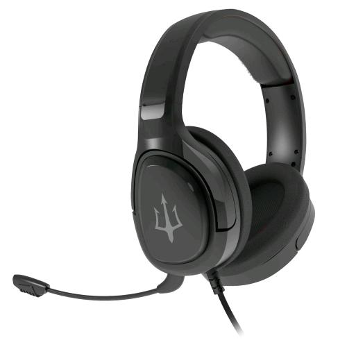 ATLANTIS P003-H370-B TRITON CUFFIA GAMING CON MICROFONO PADIGLIONI 50mm CONNETTORI 1 x 3.5mm -2 x 3.5mm NERO