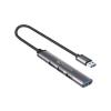 ATLANTIS P014-UH313 MINI HUB USB 3.0 1xUSB3.0 3xUSB2.0 Alluminio