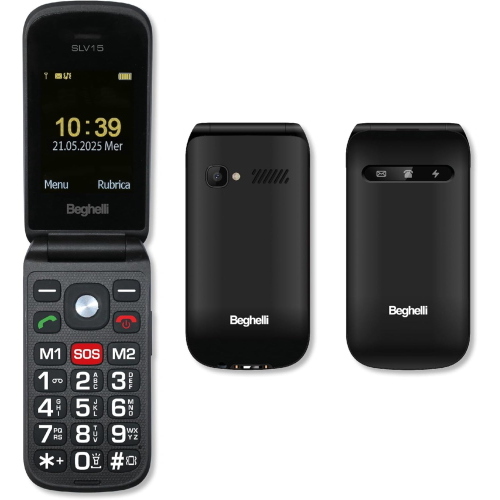 Beghelli Salvalavita Phone SLV15N ECO 2,4″ Dual SIM, nero