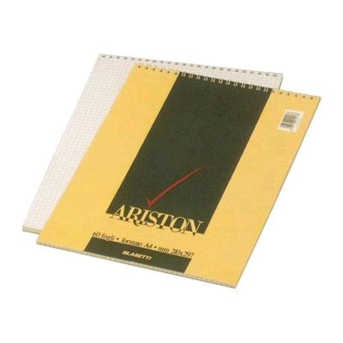 BLASETTI ARISTON BLOCCHI A SPIRALE A4 60 GR QUADRETTI 5M 70 FOGLI CONF 10 Pz.