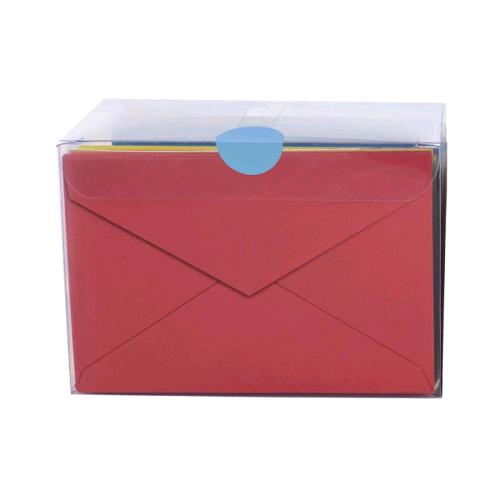 BLASETTI BUSTA CON BIGLIETTO IN CARTA 90X140 mm ROSSO CONF 100 Pz.