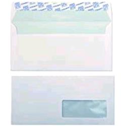 BLASETTI BUSTE DI CARTA CON FINESTRA 110X230 mm 90 GR COL. BIANCO CONF 500 Pz.