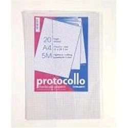 BLASETTI FOGLI PROTOCOLLO A4 RIGATURA 5M A QUADRETTI 60GR CONF 20 FOGLI
