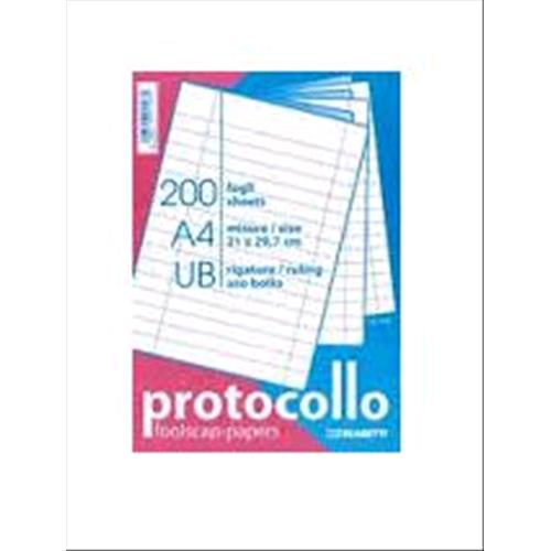 BLASETTI FOGLI PROTOCOLLO USO BOLL0 60GR BIANCO CONF 200 FOGLI