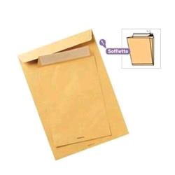 BLASETTI MONODEX BUSTE A SACCO CON SOFFIETTO E STRIP 250X353 mm 120 GR COL. AVANA CONF 250 Pz.