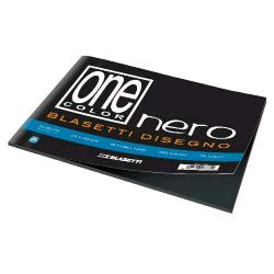 BLASETTI ONE COLOR ALBUM DA DISEGNO 10 FOGLI RUVIDI 130 GR 330X240 mm NERO CONF 10 Pz.