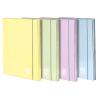 BLASETTI ONE COLOR PASTELLO CARTELLE IN CARTONCINO 350X260X12 mm CON ELASTICO COLORI ASSORTITI CONF 6 Pz.