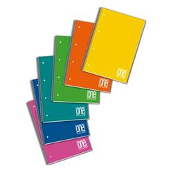 BLASETTI ONE COLOR QUADERNO A5 80 GR QUADRETTI 4M CON FORI COPERTINA IN PPL 80 FOGLI CONF 6 Pz.