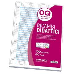 BLASETTI RICAMBI DIDATTICI A4 100 GR QUADRETTI 0Q 40 FOGLI BIANCO