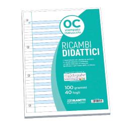 BLASETTI RICAMBI DIDATTICI A4 100 GR RIGHE 0C 40 FOGLI BIANCO