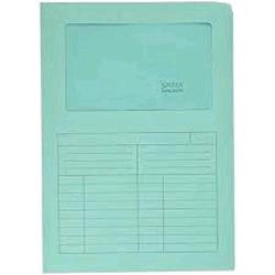 BLASETTI SINTEX CARTELLINA A L CON FINESTRA IN CARTA 297X210MM A4 COL. ACQUA MARINA CONF 50 Pz.