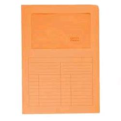 BLASETTI SINTEX CARTELLINA A L CON FINESTRA IN CARTA 297X210MM A4 COL. ARANCIO CONF 50 Pz.