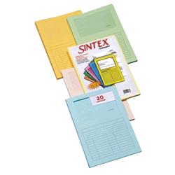 BLASETTI SINTEX CARTELLINA A L CON FINESTRA IN CARTA 297X210MM A4 COL. ASSORTITI CONF 20 Pz.