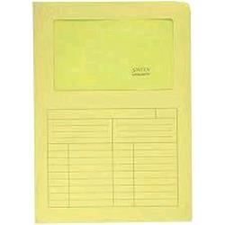 BLASETTI SINTEX CARTELLINA A L CON FINESTRA IN CARTA 297X210MM A4 COL. GIALLO CONF 10 Pz.