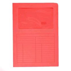 BLASETTI SINTEX CARTELLINA A L CON FINESTRA IN CARTA 297X210MM A4 COL. ROSSO CONF 50 Pz.