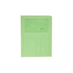BLASETTI SINTEX CARTELLINA A L CON FINESTRA IN CARTA 297X210MM A4 COL. VERDE CONF 10 Pz.