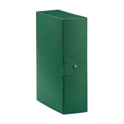 BREFIOCART CARTELLE PORTA PROGETTO IN PRESSPAN CON BOTTONI 250X350 mm DORSO 15 CM COL. VERDE CONF 5 Pz.