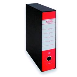 BREFIOCART NERO& REGISTRATORE FORMATO PROTOCOLLO 285X350X80 mm COL. ROSSO CONF 12 Pz.