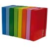 BREFIOCART NEW COLOR CARTELLE C/ELASTICO PIATTO IN CARTONCINO PLASTIFICATO 250X350MM A4 DORSO 3 CM ARANCIO