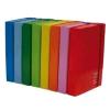 BREFIOCART NEW COLOR CARTELLE C/ELASTICO PIATTO IN CARTONCINO PLASTIFICATO 250X350MM A4 DORSO 2CM COL. AZZURRO