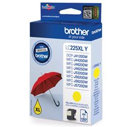 BROTHER LC-225XLY CARTUCCIA GIALLO PER MFC J4420DW-J4620DW-J5320DW-J5620DW-J5720DW 1.200PG