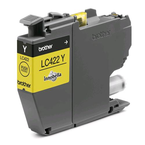 BROTHER LC-422Y CARTUCCIA INK JET GIALLO PER MFC-J5340DW MFC-J5740DW MFC-J6540DW MFC-J6940DW 550 PAGINE