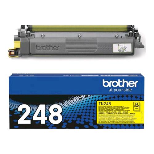 BROTHER TN-248Y TONER GIALLO PER HLL3220CW - HLL3240CDW - DCP-L3520CDWE - DCPL3560CDW - MFCL3760CDW - HLL8230CDW - MFCL8340CDW - HLL8240CDW - MFCL8390CDW 1.000 PAGINE