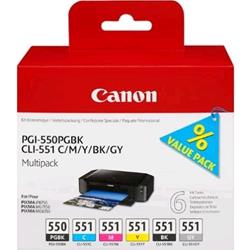 Canon PGI-550 / CLI-551 multipack 6 – confezione di 6 cartucce