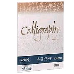 CARTOTECNICA FAVINI CANVAS 25 BUSTE 12X18 100GR COLORE BIANCO BIANCO